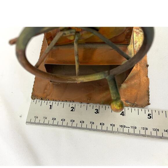 VTG Copper Metal Music Sewing Machine Music Box Made in Hong Kong - Picture 10 of 10